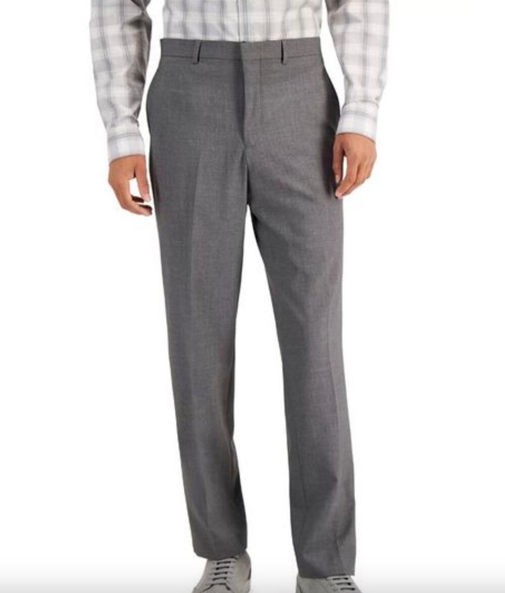 NWT Marc New York Modern-Fit Dress Pants, Grey, Men’s 35W x 33L